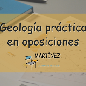 Muestra el título y una imagen de fondo con ejercicios de cartografía geológica